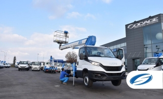 Plataforma sobre camión ForSte 23T Socage