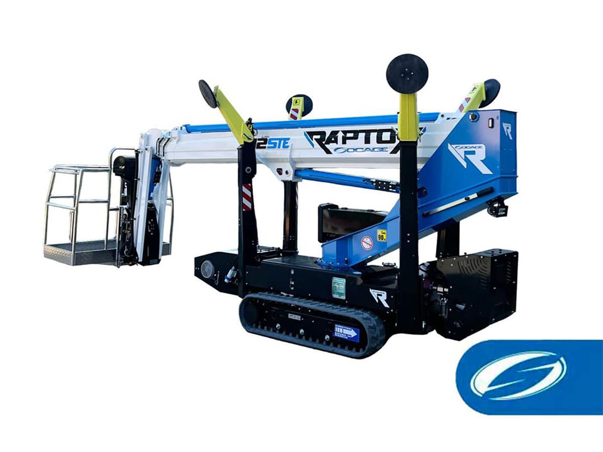 Plataforma telescópica de oruga eléctrica Raptor 12STE