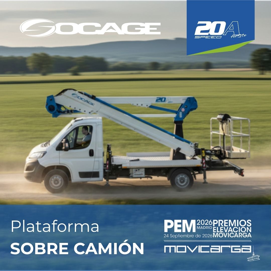 SOCAGE forSte 20A SPEED, candidata a los Premios Movicarga 2026 en la categoría de Plataformas sobre Camión